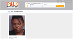 Desktop Screenshot of polkmugshot.com